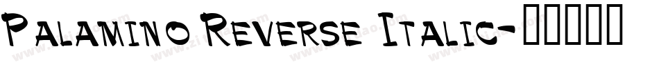 Palamino Reverse Italic字体转换